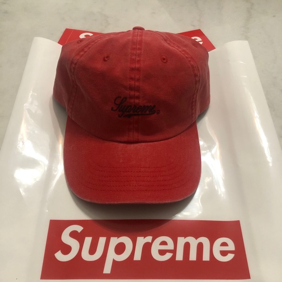 SOLD!!! Supreme Pigment Print Script Logo 6-Panel - Picture 3 of 4